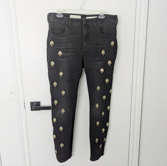 Anthropologie PILCRO sequin stretch high waist jeans - Picture 7 of 8
